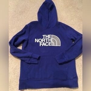 The North face cobalt blue purple sweatshirt hoodie size youth large